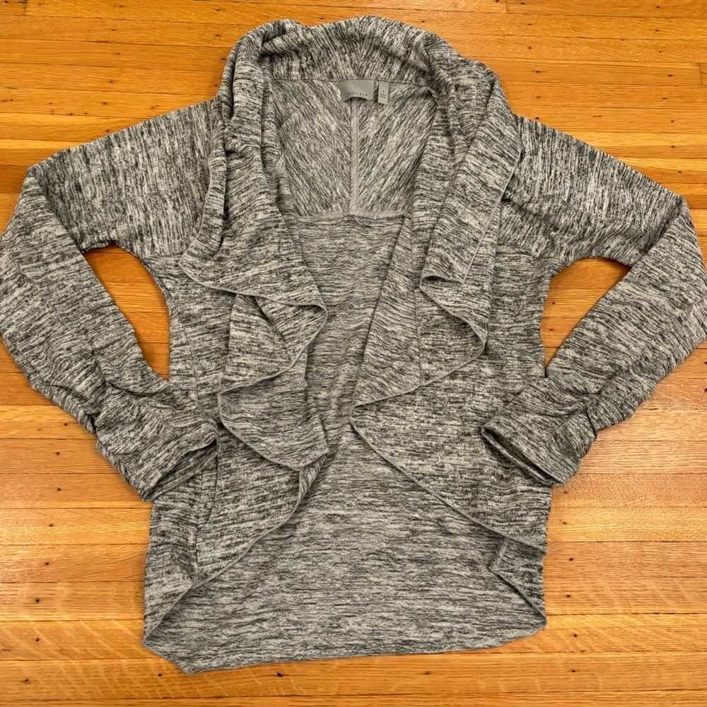 Athleta grey heathered cardigan